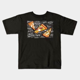 Backboard Pizza Theme Kids T-Shirt